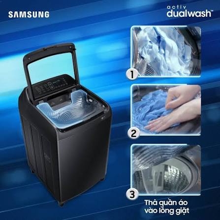Hướng dẫn sử dụng các chức năng trên máy giặt Samsung lồng đứng WA14CG5886BV/SV